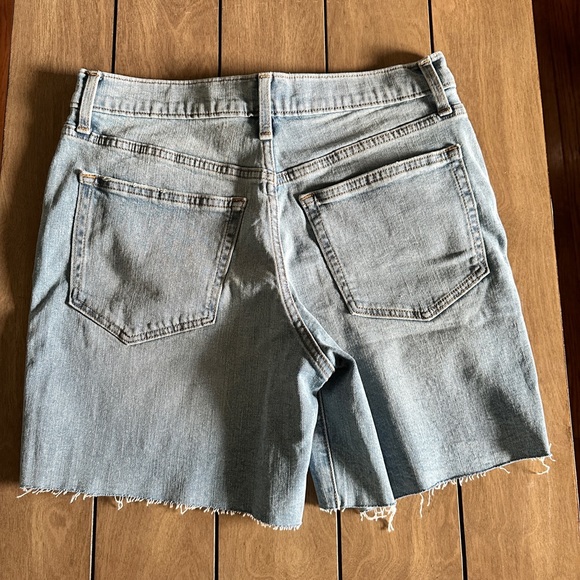 New J. Crew Factory 6” Denim  Raw Hem Jean Shorts 27 NWT - Picture 4 of 5